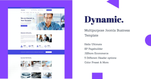 Introducing Dynamic: Responsive Multipurpose Business Joomla Template